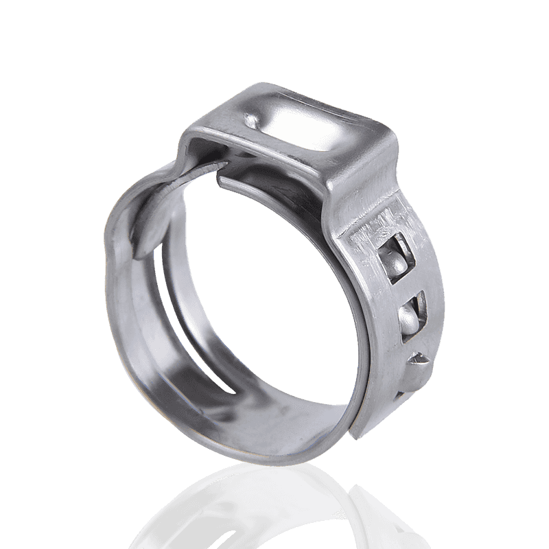 Zacisk bezstopniowy z pojedynczym uchem